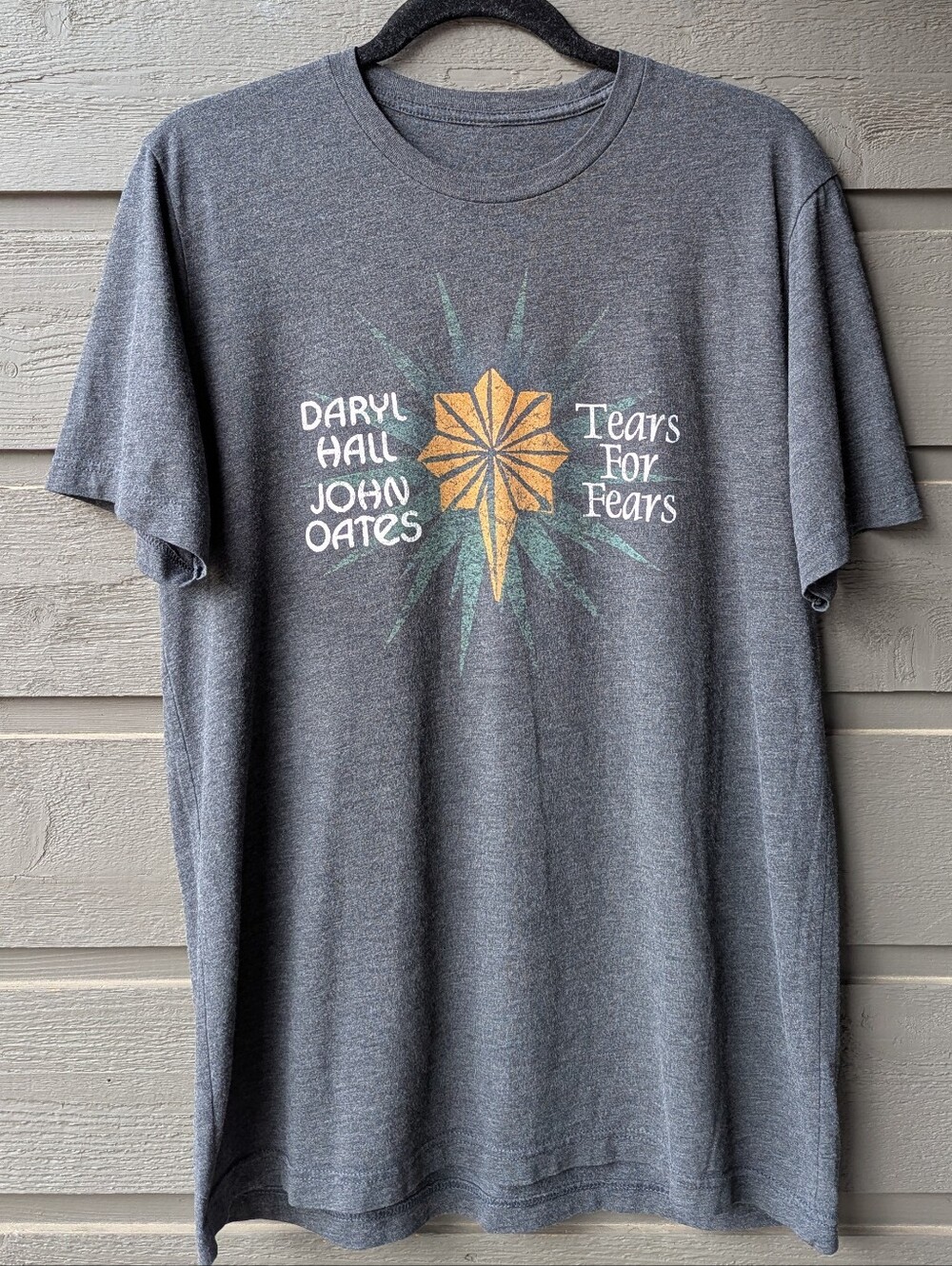 Daryl Hall John Oates Tears For Fears Tour 2017 Short Sleeve T-Shirt Size Large